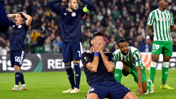 Europa league: Μπέτις-Ολυμπιακός 1-0 Europa league: Μπέτις-Ολυμπιακός 1-0