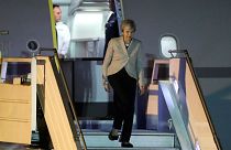 British Prime Minister Theresa May arrives at the G-20 summit in Argentina