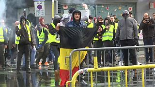  Gelbwesten vor der EU-Haustür in Brüssel
