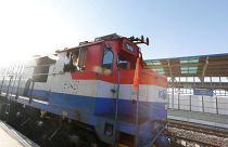 Erster Zug seit zehn Jahren fährt von Süd- nach Nordkorea