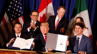 ABD, Meksika ve Kanada'dan kritik imza: Yeni NAFTA imzalandı
