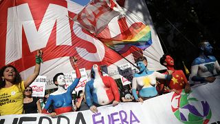 Ni el terremoto ni la policía acallan las protestas contra el G20 en Buenos Aires