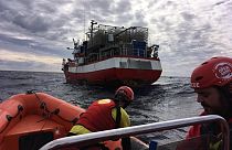 Los 11 migrantes rescatados por el pesquero español serán transferidos a Malta