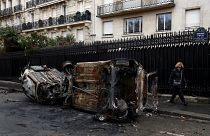 Um rasto de destruição em Paris