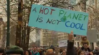 Διαδήλωση για το κλίμα στις Βρυξέλλες