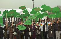 Manifestação ambientalistas em Katowice antes da COP24