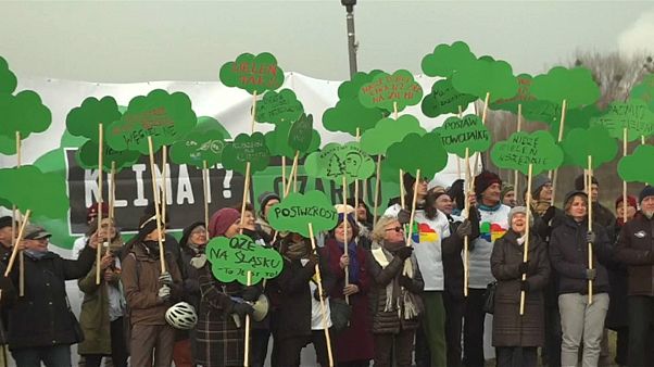 Manifestação ambientalistas em Katowice antes da COP24 Manifestação ambientalistas em Katowice antes da COP24