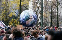 من مظاهرة ضدّ التغير المناخي في بروكسل أمس