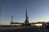 Uluslararası Uzay İstasyonu ekibini taşıyan Soyuz MS-11'in fırlatılış anı
