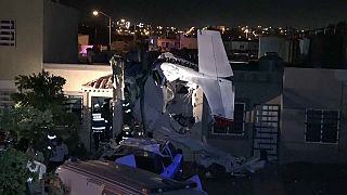 Lakóházra zuhant egy repülő Mexikóban