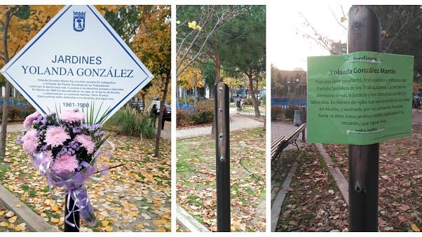 La historia detrás de una placa arrancada y reconstruida por vecinos de Madrid La historia detrás de una placa arrancada y reconstruida por vecinos de Madrid
