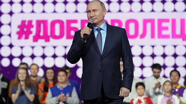 Putin delivers a speech at the International Volunteer Forum in Moscow Putin delivers a speech at the International Volunteer Forum in Moscow