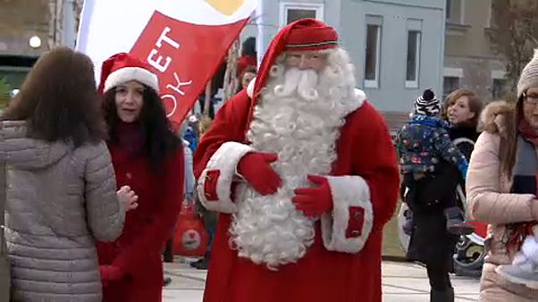 Budapestre érkezett Joulupukki Budapestre érkezett Joulupukki