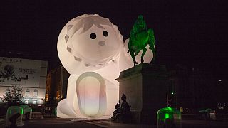 A display at the 2018 Fete des Lumieres in Lyon, France.