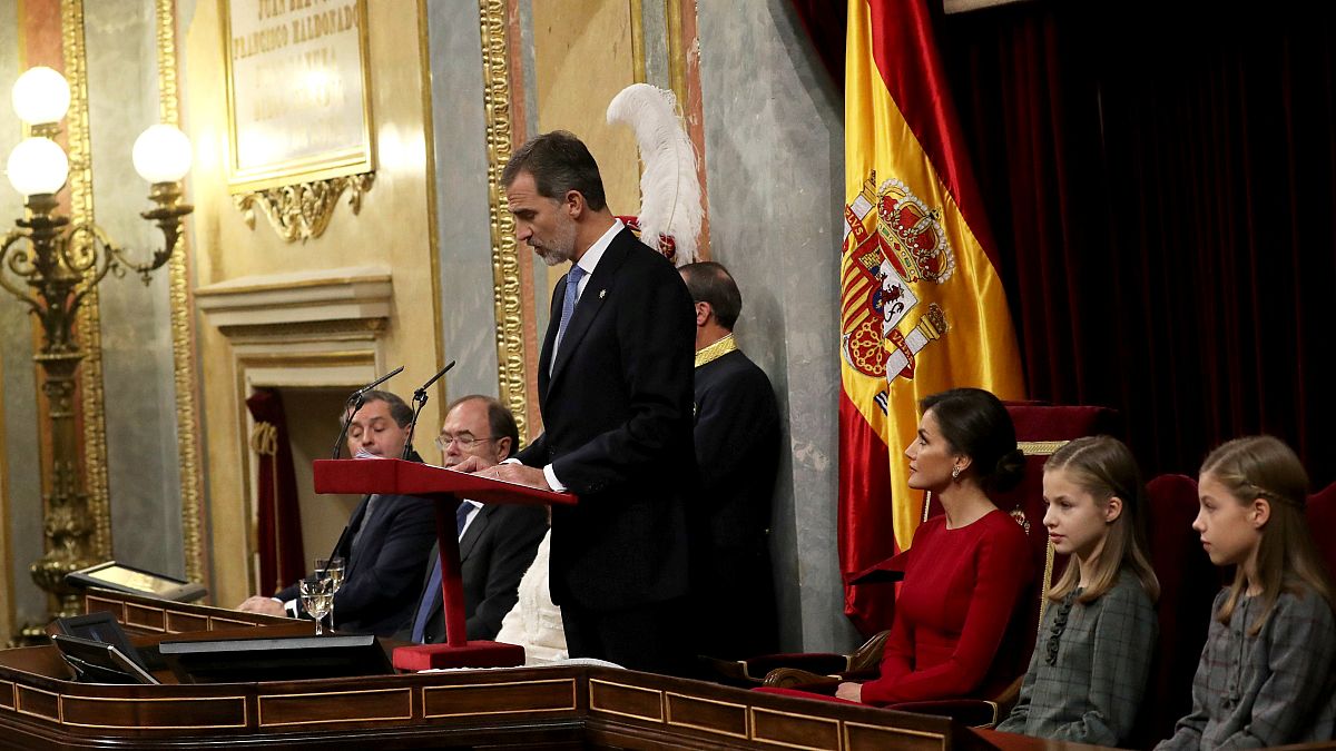 Felipe VI hace una férrea defensa de la monarquía en el 40 aniversario de la Constitución española