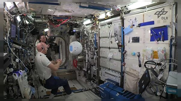 ISS: Roboter Cimon auf seiner ersten Mission mit Alexander Gerst ISS: Roboter Cimon auf seiner ersten Mission mit Alexander Gerst
