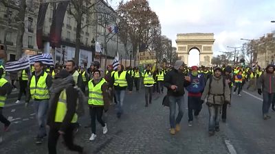 Sarı Yelekliler: Paris'te 'protestolu cumartesi'