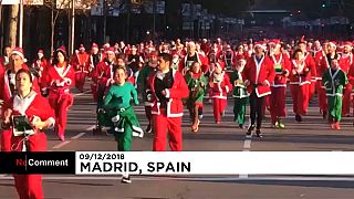 Pais Natal correm atrás do espírito natalício em Madrid