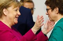 Angela Merkel et Annegret Kramp-Karrenbauer