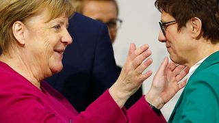 Angela Merkel et Annegret Kramp-Karrenbauer
