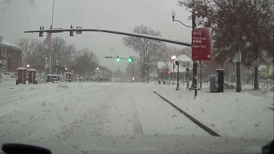 На южные штаты США обрушились снегопады