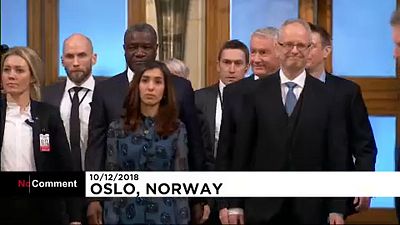 Oslo: cerimonia di consegna del Premio Nobel per la Pace