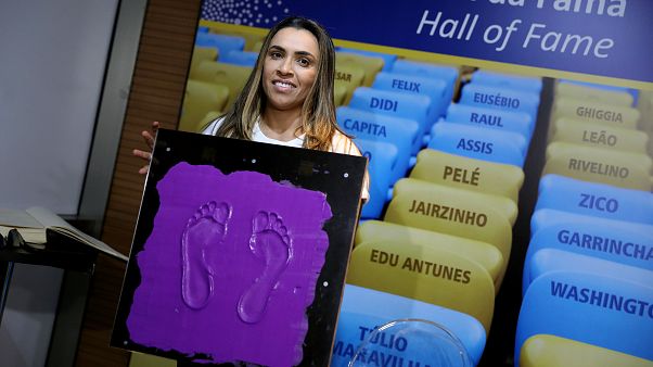 Marta recupera lugar na Calçada da Fama do Maracanã Marta recupera lugar na Calçada da Fama do Maracanã