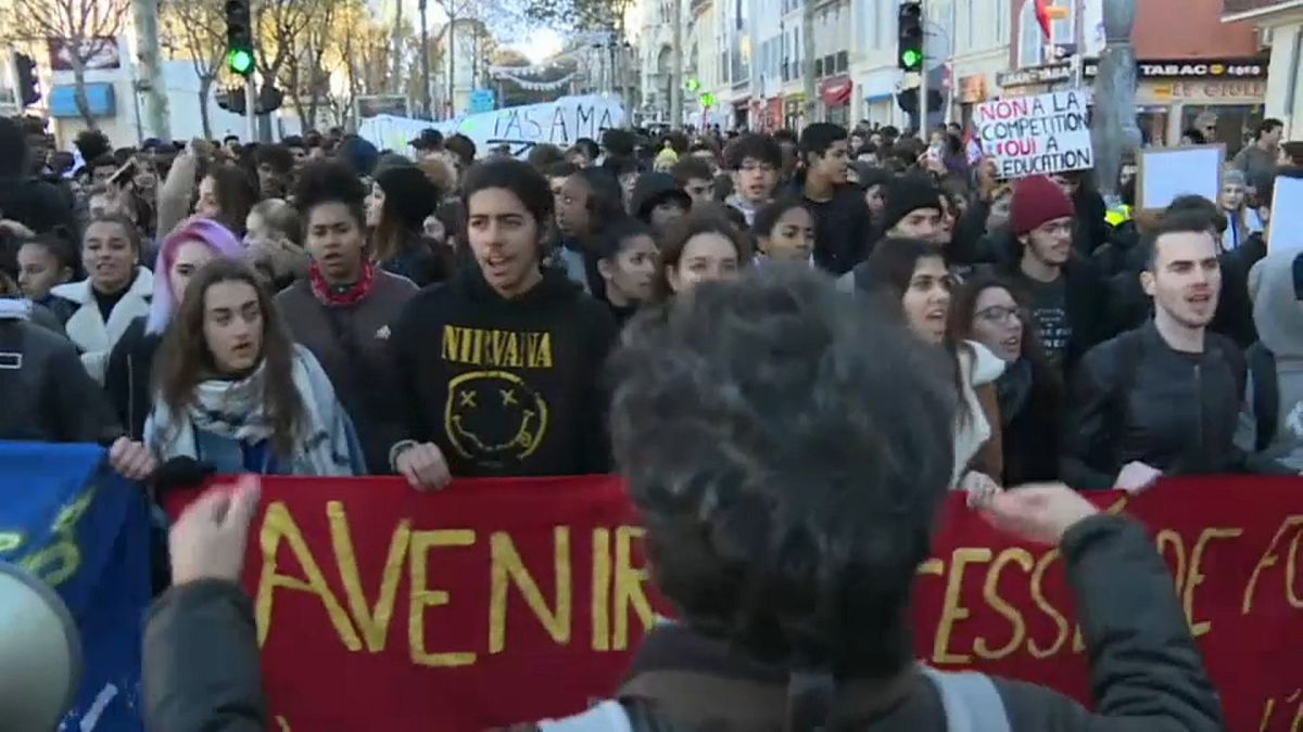 Mobilisation lycéenne à Marseille