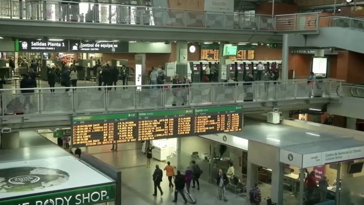 Amenaza de huelga de trenes en Navidad en España