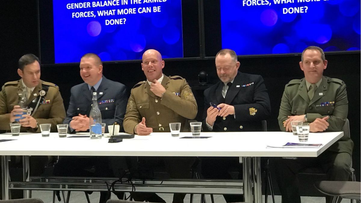 All-male panel at debate on improving gender equality in the military