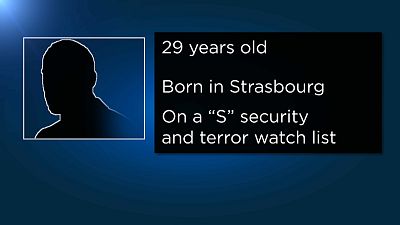 Un delincuente radicalizado, la ficha policial del supuesto autor del atentado en Estrasburgo
