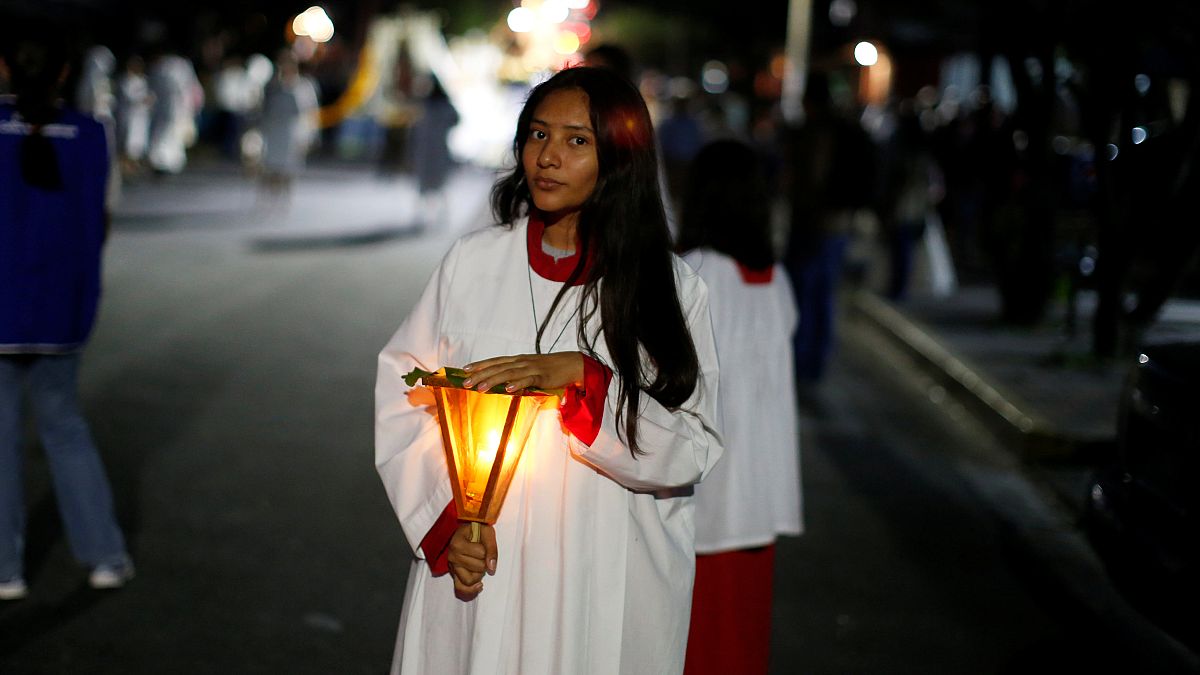 Mexiko: Pilger pilgern zur Lieben Frau von Guadalupe