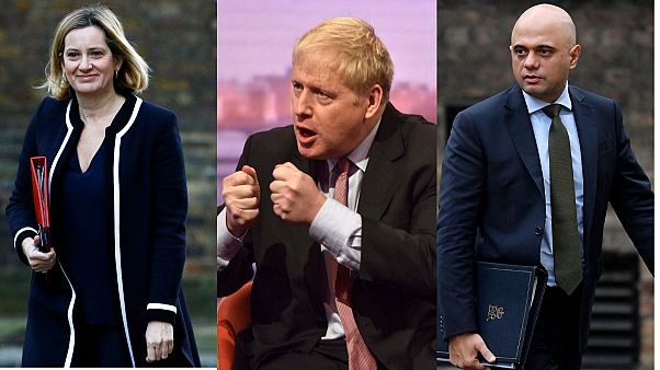 Amber Rudd, Boris Johnson, Sajid Javid Amber Rudd, Boris Johnson, Sajid Javid
