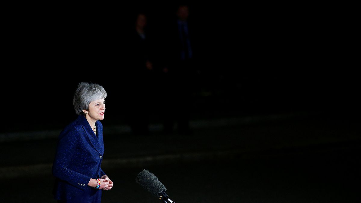  Theresa May outside 10 Downing Street, London on Dec 12, 2018.