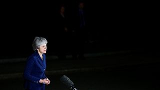  Theresa May outside 10 Downing Street, London on Dec 12, 2018.