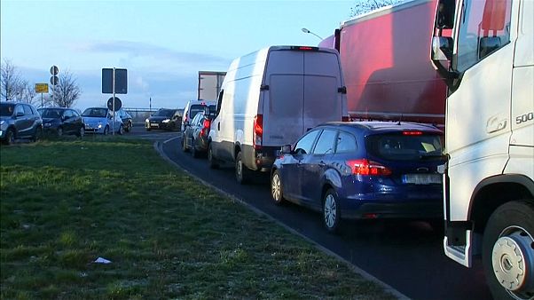 Caos na fronteira entre França e Alemanha Caos na fronteira entre França e Alemanha