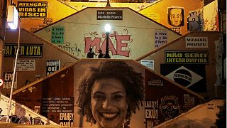 Mural em São Paulo em tributo à vereadora assassinada Marielle Franco