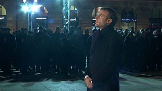 Macron rinde tributo a las víctimas del atentado de Estrasburgo