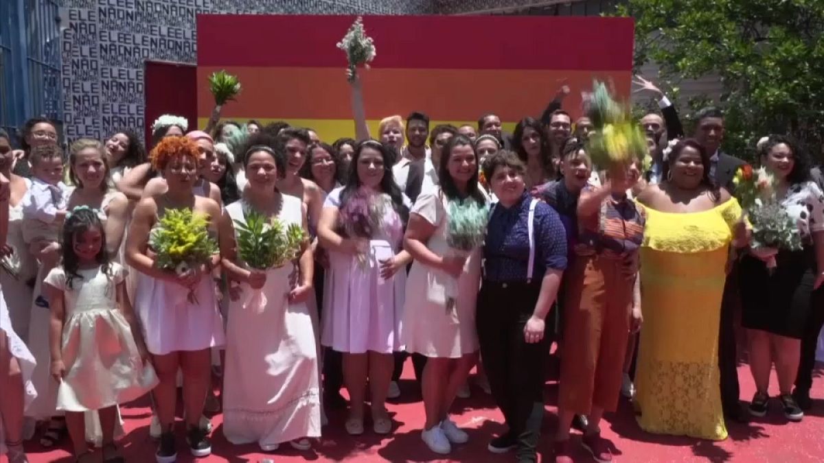 Same sex couples rush to marry before Bolsonaro takes power in Brazil