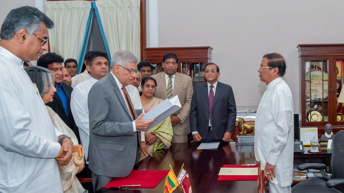 مراسم سوگند رانیل ویکرمسینگه، نخست وزیر سری‌لانکا 