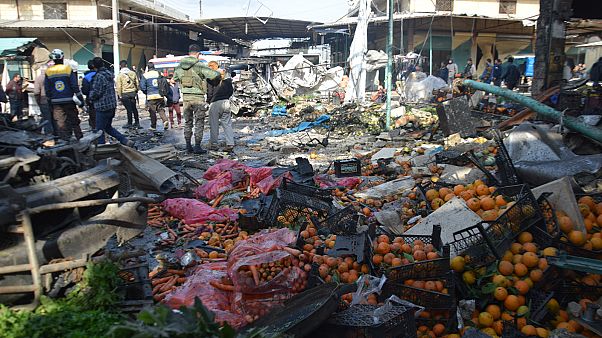 Afrin'de pazar yerine bombalı saldırı: 4 ölü 20 yaralı Afrin'de pazar yerine bombalı saldırı: 4 ölü 20 yaralı