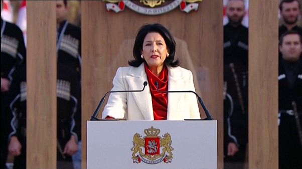 Salome Surabischwili als Präsidentin vereidigt Salome Surabischwili als Präsidentin vereidigt