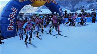 Team Red Bull triumph in extreme winter sports Rise and Fall race