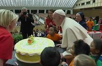 کیک تولد برای ۸۲ سالگی پاپ فرانسیس