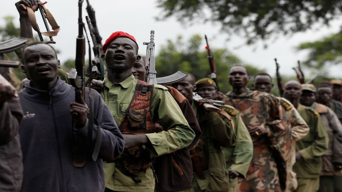 مقاتلون من المعارضة بجنوب السودان 