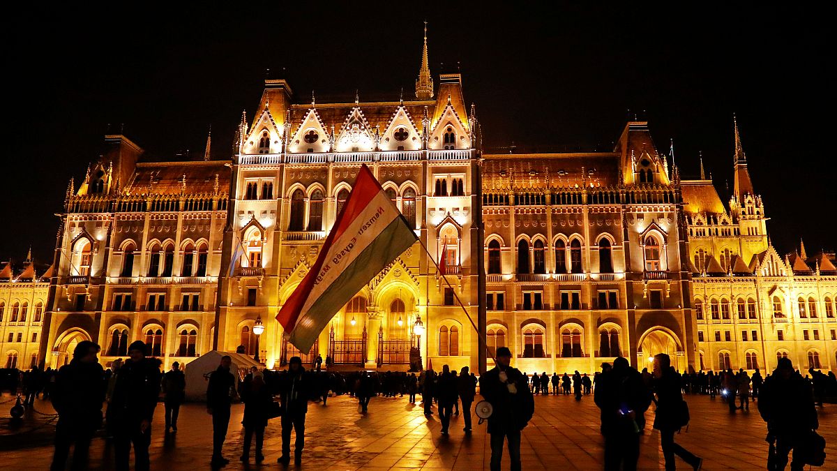 Новые протесты против властей в Будапеште