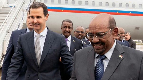 Le président soudanais rencontre Assad à Damas Le président soudanais rencontre Assad à Damas
