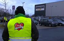 Trabalhadores da Amazon em greve na Alemanha