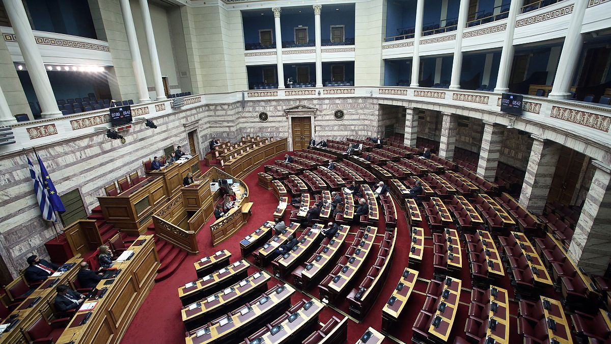Η αίθουσα της Ολομέλειας της Βουλής