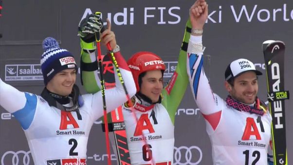 Zan Kranjec hace historia en el gigante de Saalbach Zan Kranjec hace historia en el gigante de Saalbach